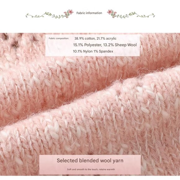 Cottagecore Cherry Embroidered Knit Cardigan - Picture 7 of 7